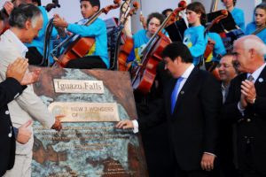 Argentina and Brazil host joint inauguration party for Iguazu Falls