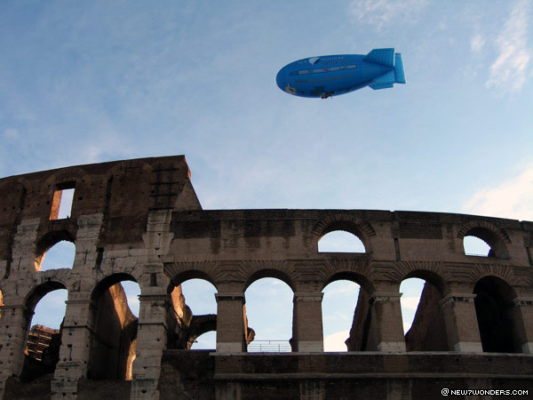 New7Wonders at the Roman Colosseum Rome, Italy